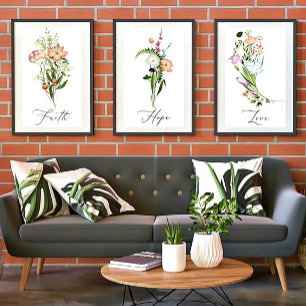 Poster Fleurs Sauvages Espoir