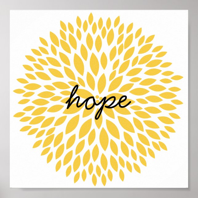 Poster Fleurs simples espoir (Devant)