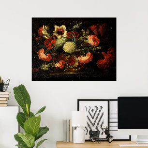 Poster Fleurs vintages