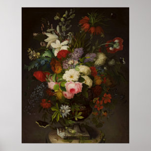 Poster Fleurs vintages Henryka Beyer