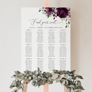 Poster Fleurs violettes, fleurs de prunier, Bohème, Plan