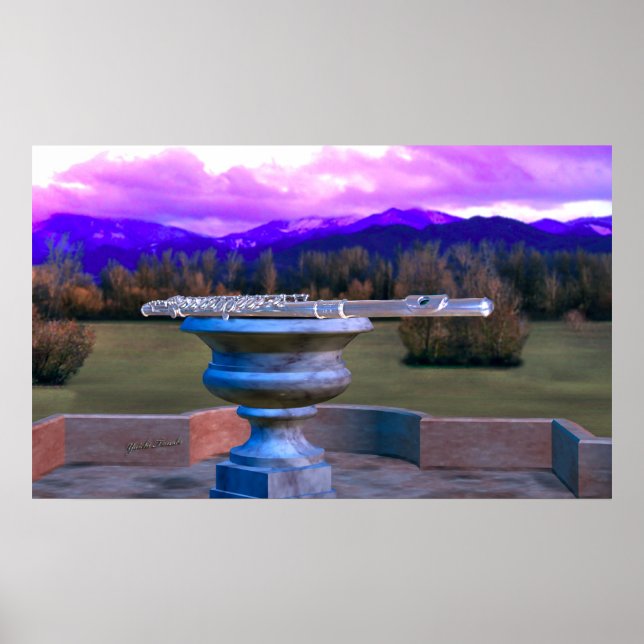 Poster Flexibilité sur le vase de marbre 2c (Devant)