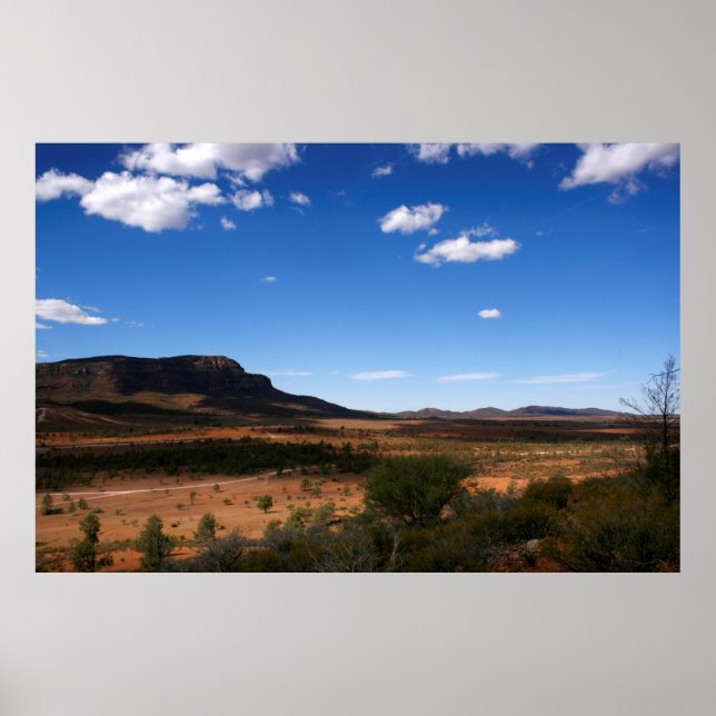 Poster Flinders Ranges Outback Australie (Devant)