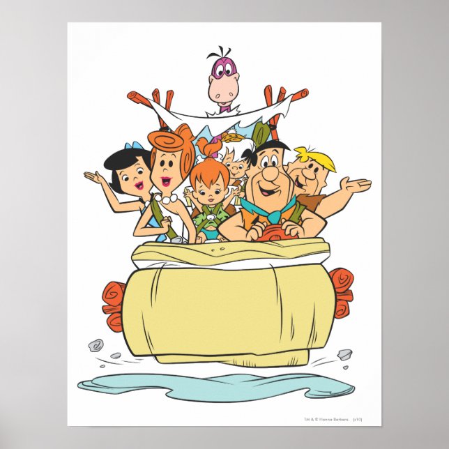 Poster Flintstones Family Roadtrip (Devant)