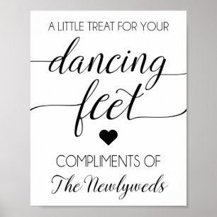 Poster Flip Flip Wedding Favor Sign