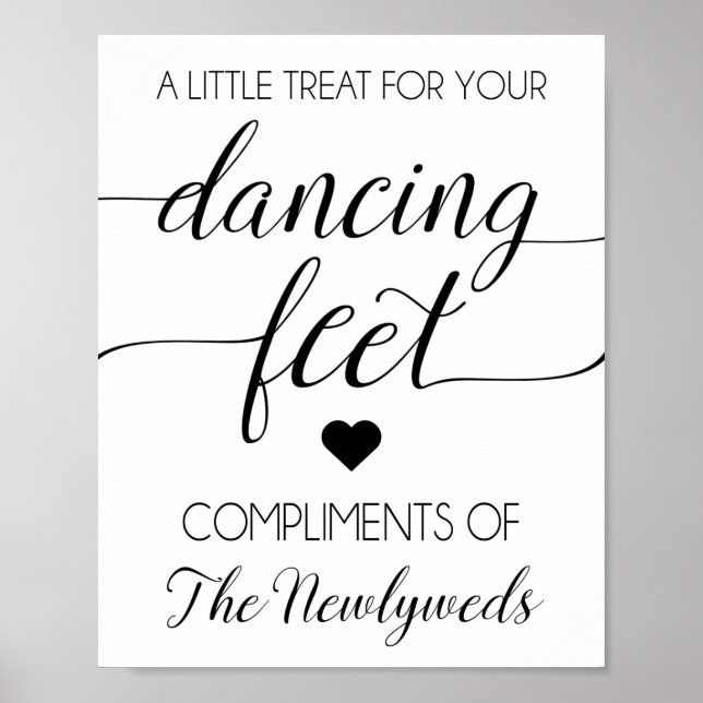 Poster Flip Flip Wedding Favor Sign (Devant)