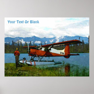 Poster Floatplane De Havilland Beaver