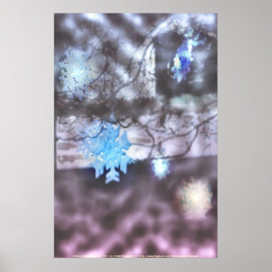 Poster flocons de neige