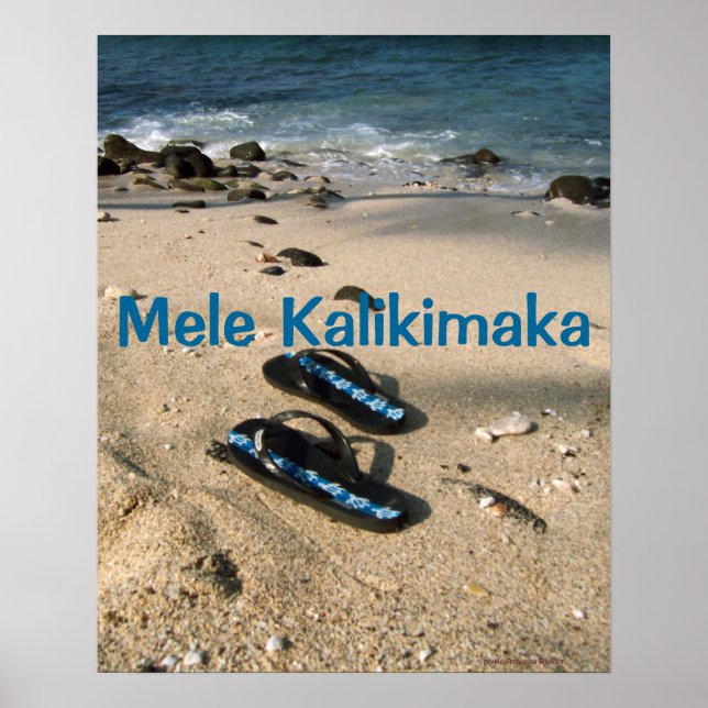 Poster Flops à lèvres de Mele Kalikimaka (Devant)