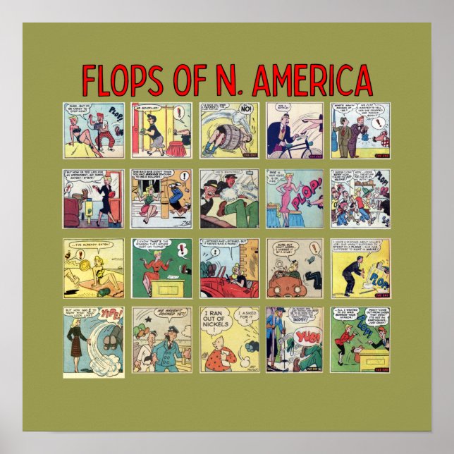 Poster "Flops of N. America" (Devant)