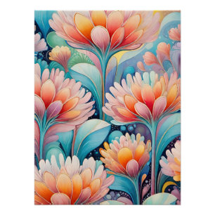Poster Flora 4 Floral Pastel