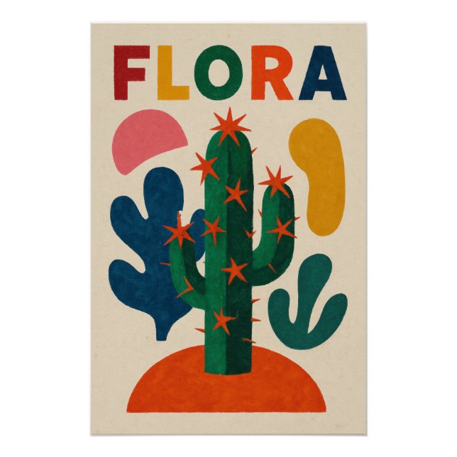 Poster FLORA – Une explosion botanique en couleurs (Devant)