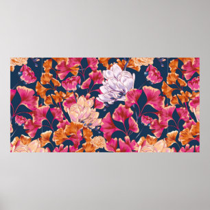 Poster Flora Vintage Motif Vintage