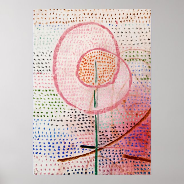 Poster Floraison, art abstrait de Paul Klee (Devant)
