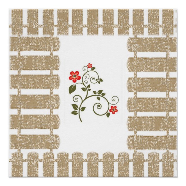 Poster floral (Devant)