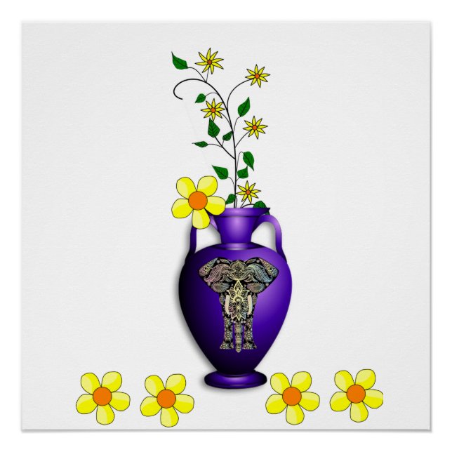 Poster floral (Devant)