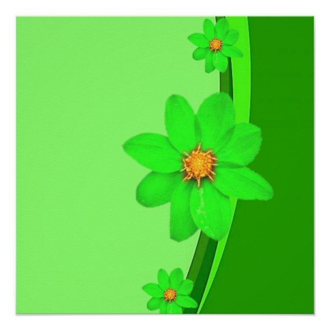 Poster floral (Devant)