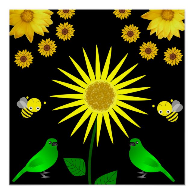 Poster floral (Devant)