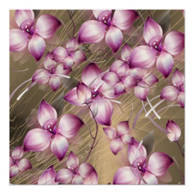 Poster floral (Devant)