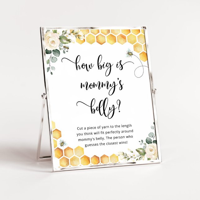 Poster Floral abeille quelle taille est l'affiche de jeu  (Créateur téléchargé)