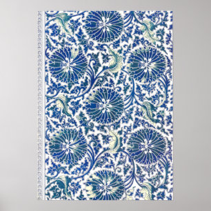 Poster Floral Chinese Ornament by Owen Jones
