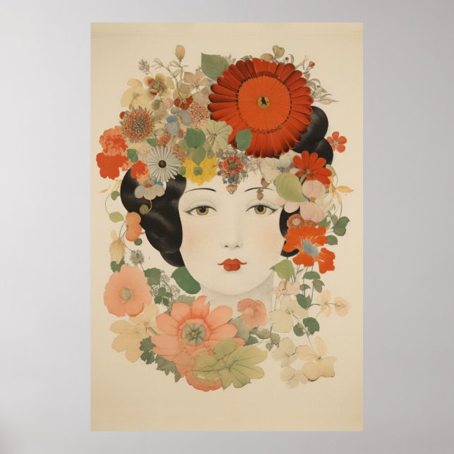 Poster Floral Elegance (Devant)