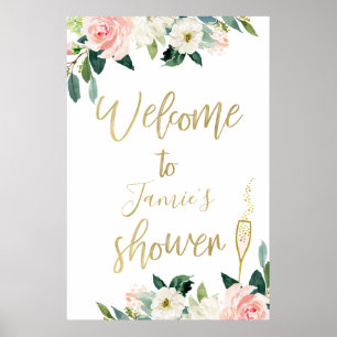 Poster floral et Fête des mariées en verre