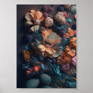 Poster Floral Frenzy