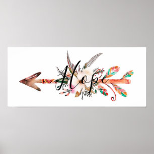 Poster floral "Hope"