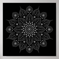 Poster Floral Mandala