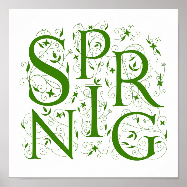 Poster Floral ressort (Devant)