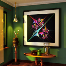 Floral rose moderne Art Abstrait Couleur Motif #01