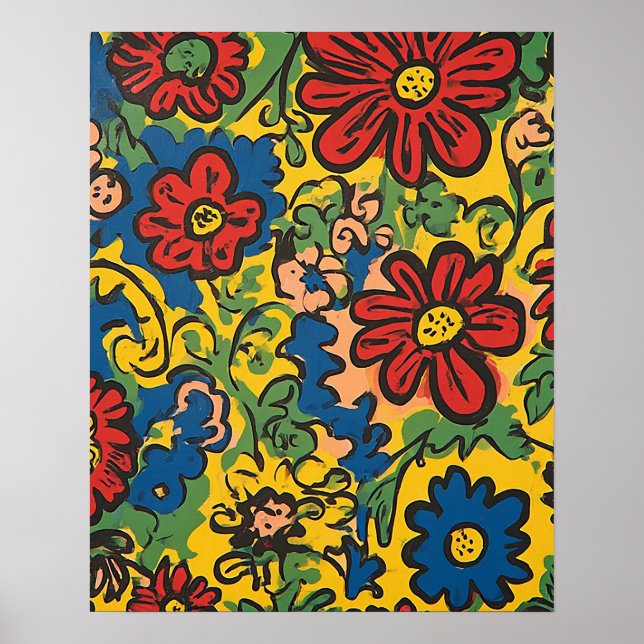 Poster Floral Symphony (Devant)