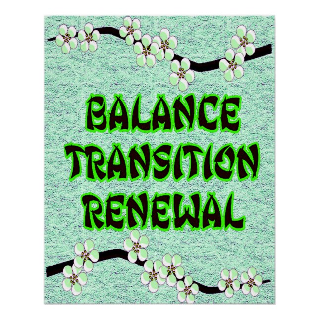 Poster floral vibes (Devant)