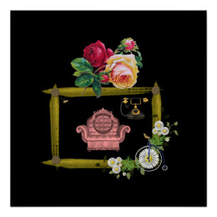 Poster Floral Victorian