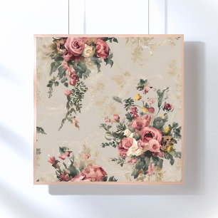 Poster Floral vintage
