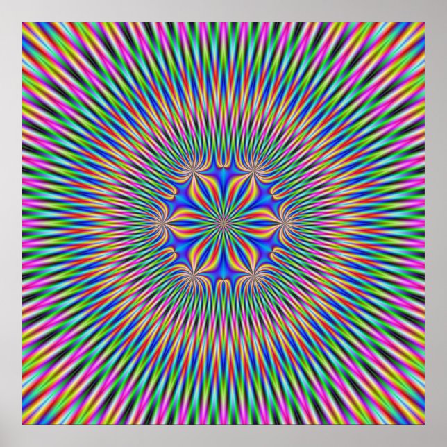 Poster florales Motiv in Farbe (Vorne)