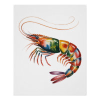 Flore crevettes Art personnalisé