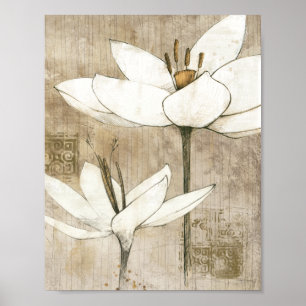 Poster Flore dessinée par crayon