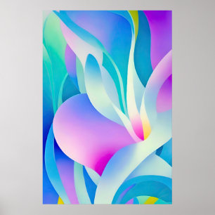 Poster Flore en Pastel