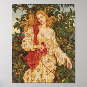 Poster Flore   Evelyn De Morgan