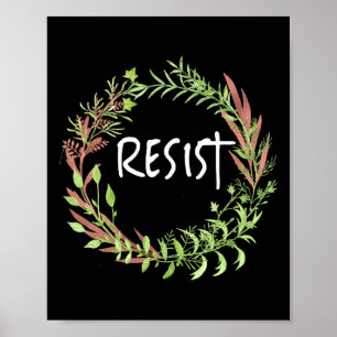 Poster Flore mignonne - Résiste