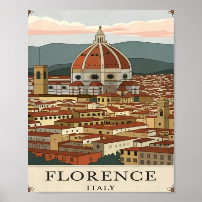Poster Florence, Italie (Devant)