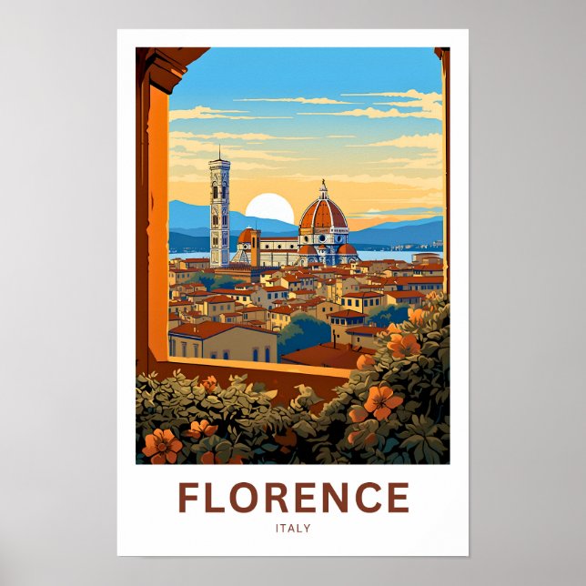 Poster Florence Italie Imprimer Voyage (Devant)