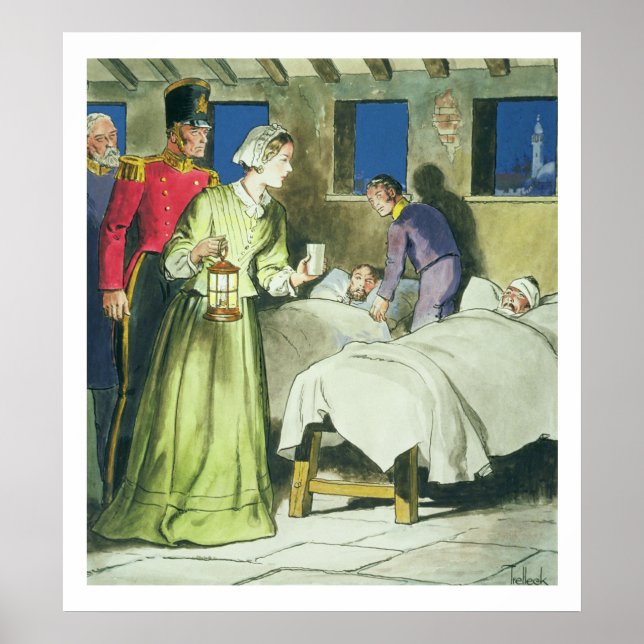 Poster Florence Nightingale (1820-1910) de "Peeps into (Devant)