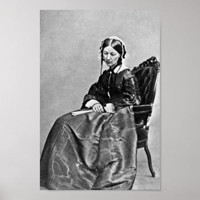 Poster Florence Nightingale Portrait - 1854 (Devant)