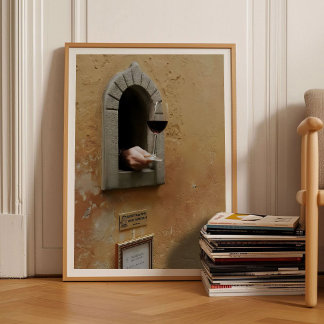 Poster Florence Print Wine Glass Print Florence Wine Wind