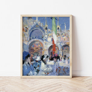 Poster Florian's Café, Venise Francis Cadell