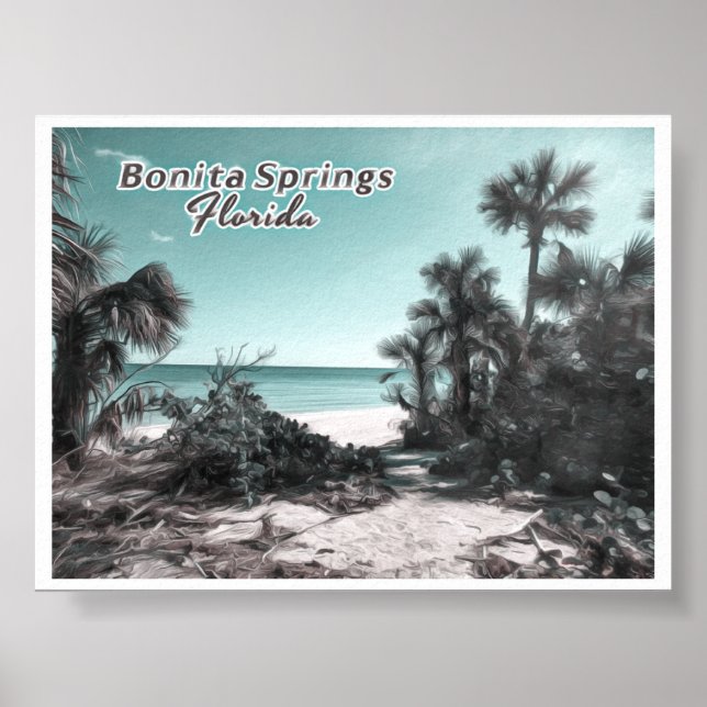 POSTER FLORIDE BONITA SPRINGS (Devant)