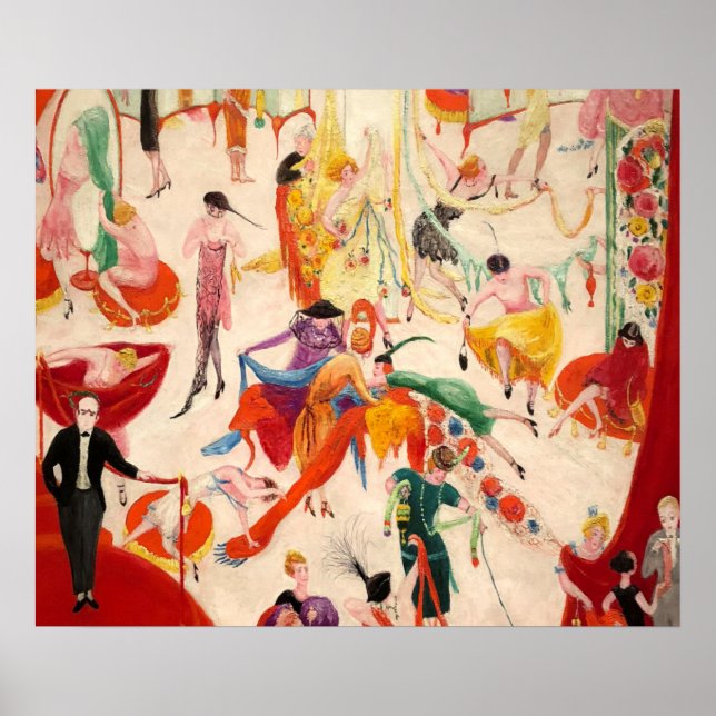 Poster Florine Stettheimer Vente de printemps chez Bendel (Devant)